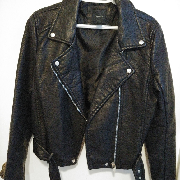 Forever 21 Pebbled Faux Leather Jacket - Picture 1 of 3